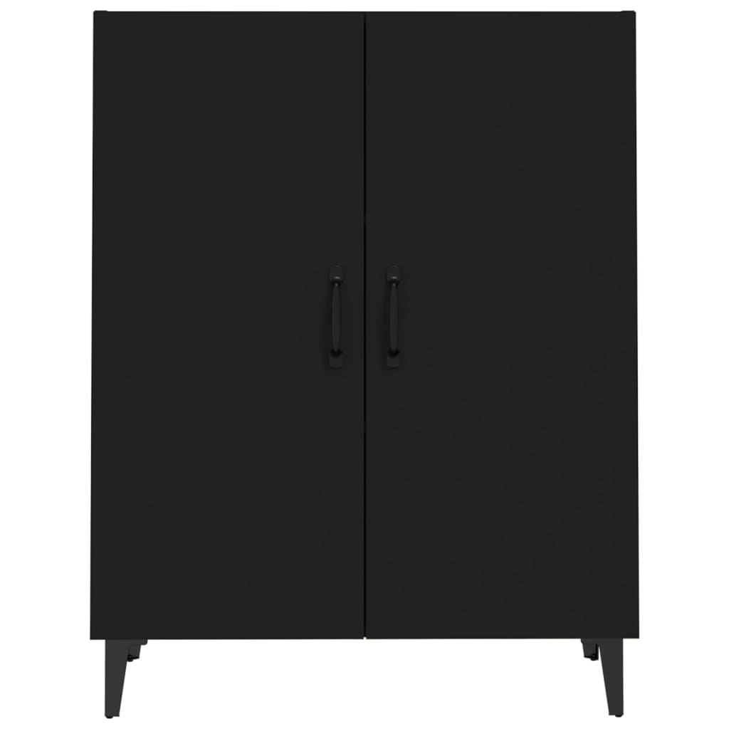 Credenza Nera 70x34x90 cm in Legno Multistrato - homemem39