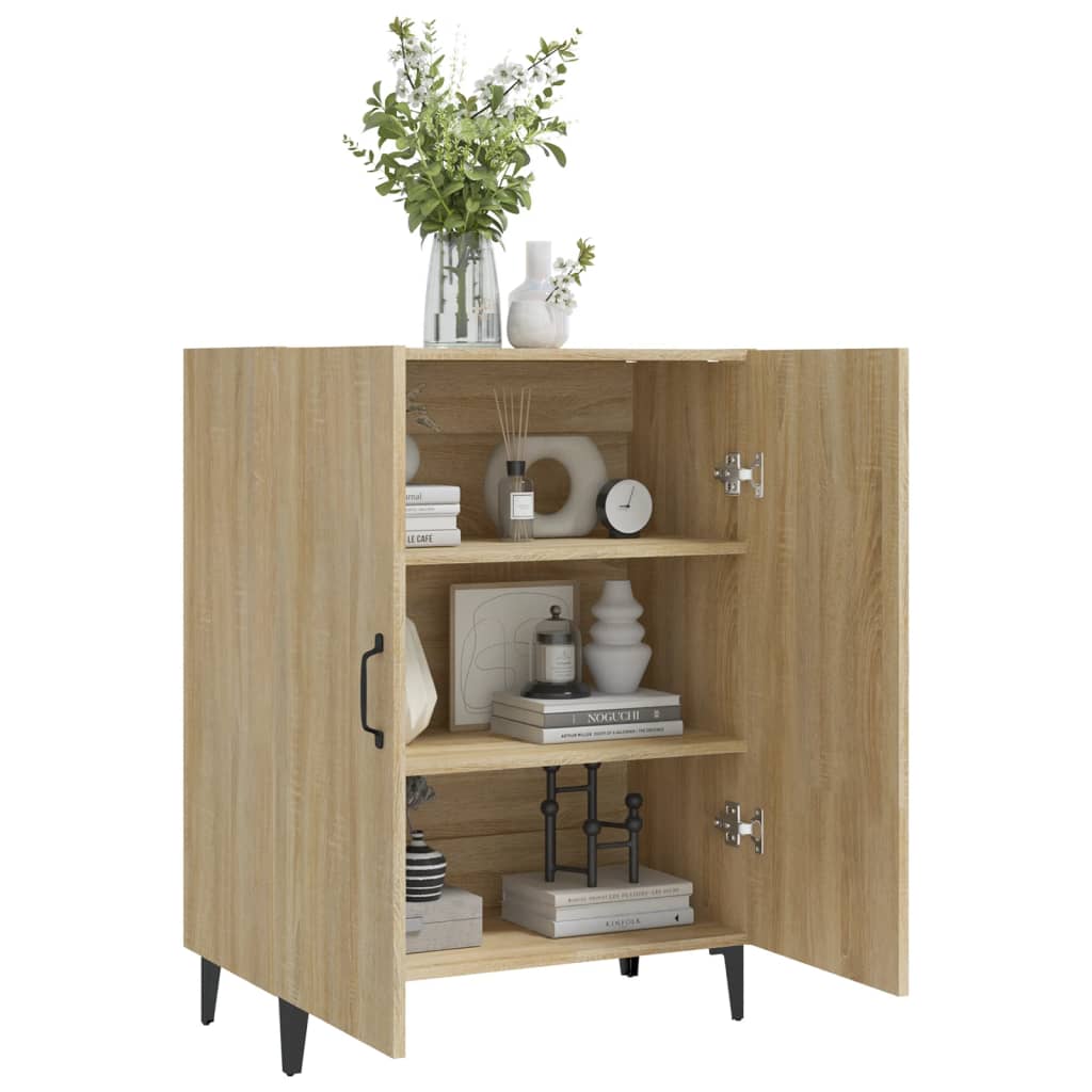 Credenza Rovere Sonoma 70x34x90 cm in Legno Multistrato - homemem39