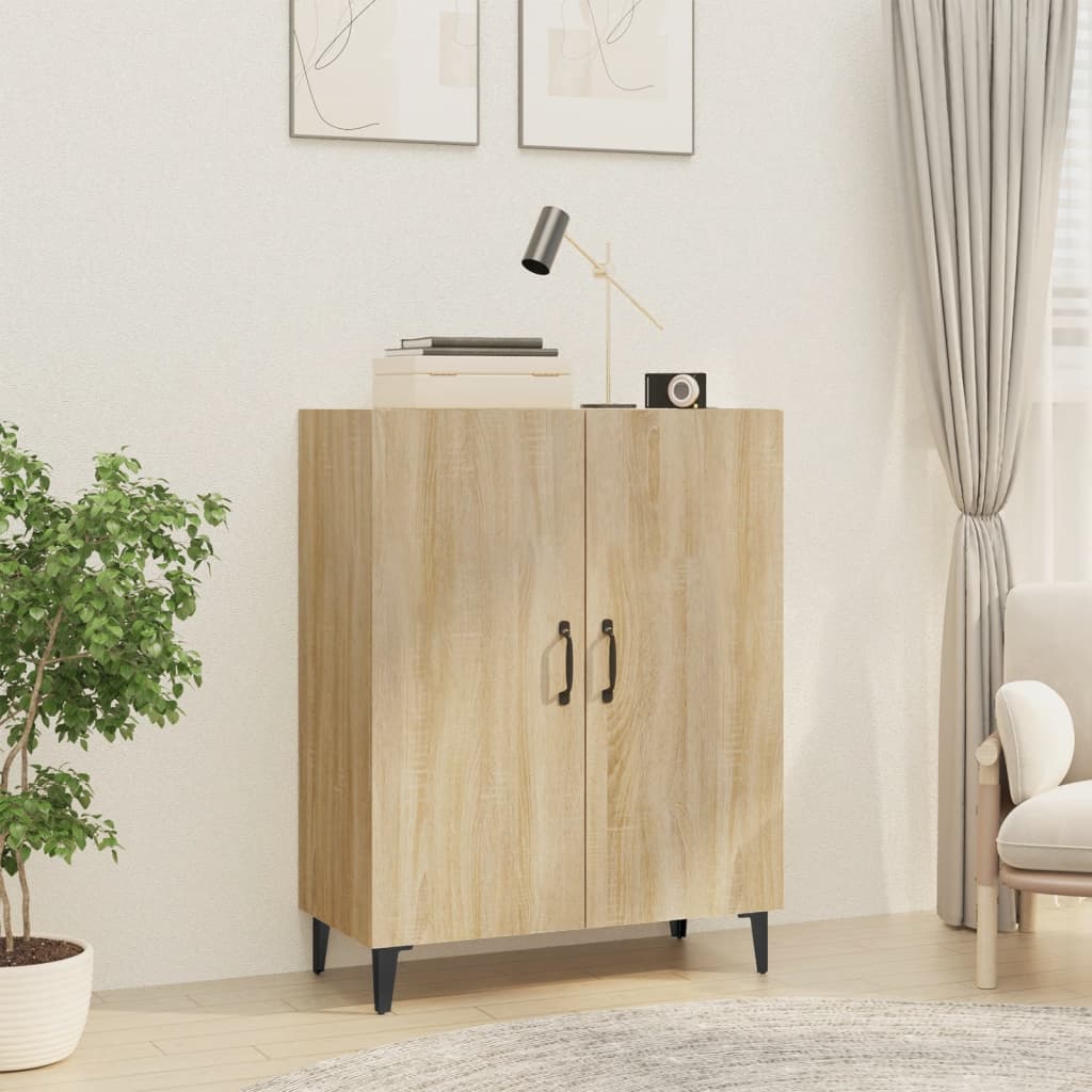 Credenza Rovere Sonoma 70x34x90 cm in Legno Multistrato - homemem39