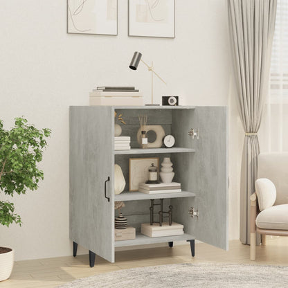 Credenza Grigio Cemento 70x34x90 cm in Legno Multistrato - homemem39