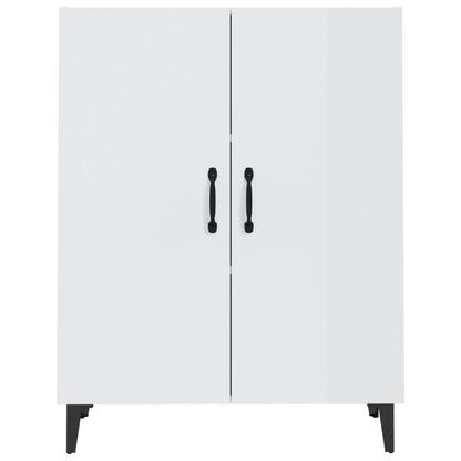 Credenza 70x34x90 cm in Legno Multistrato Bianco Lucido - homemem39