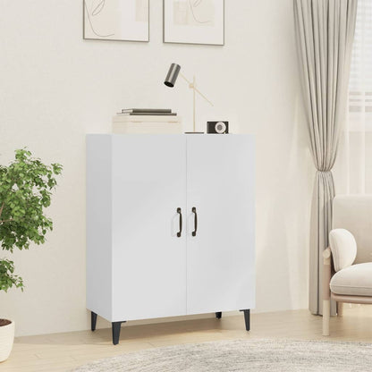 Credenza 70x34x90 cm in Legno Multistrato Bianco Lucido - homemem39