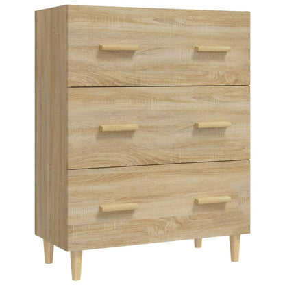 Credenza Rovere Sonoma 70x34x90 cm in Legno Multistrato - homemem39