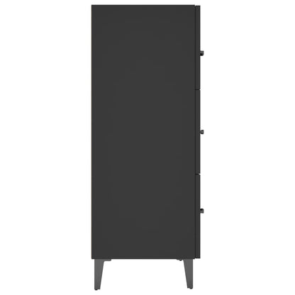 Credenza Nera 69,5x34x90 cm in Legno Multistrato - homemem39