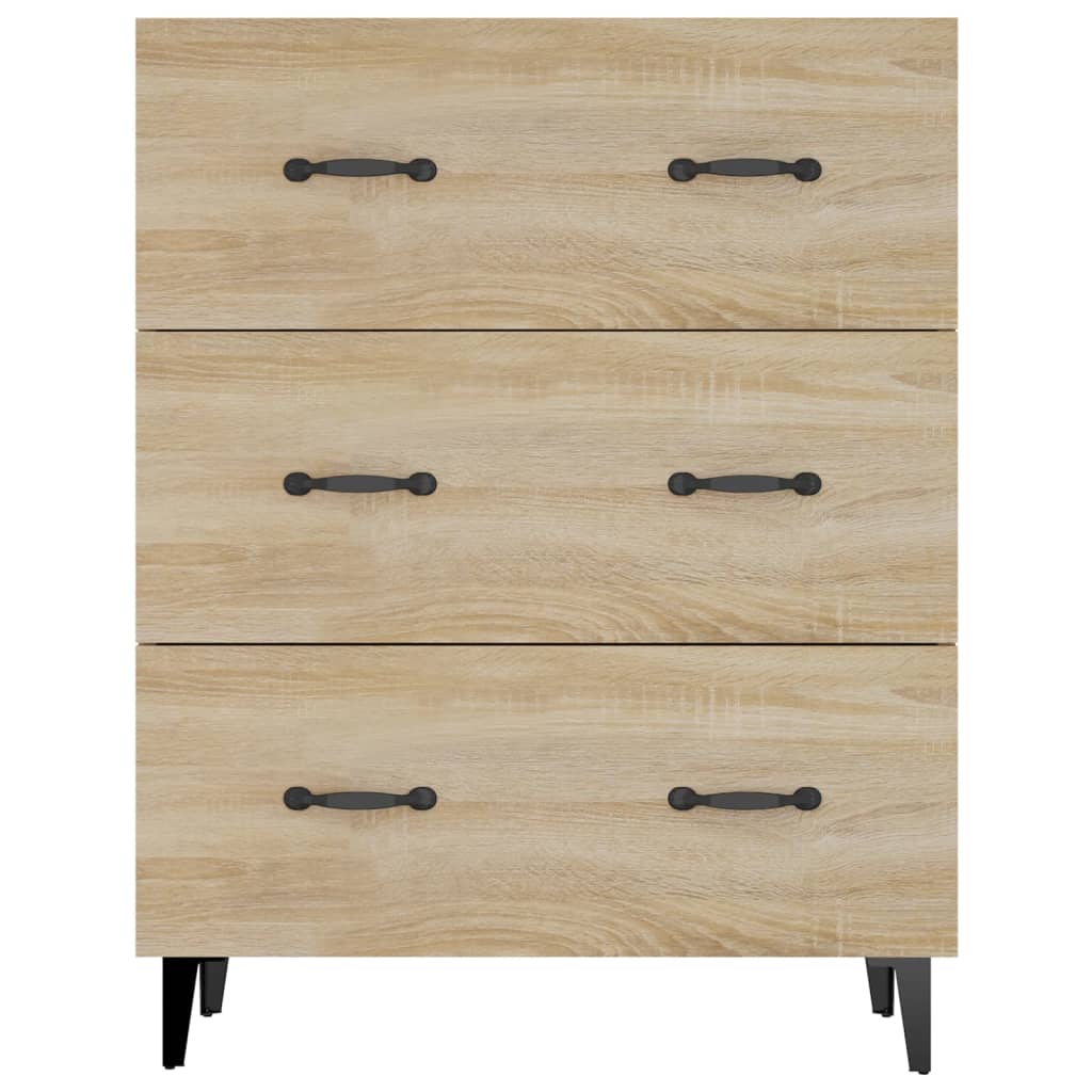 Credenza Rovere Sonoma 69,5x34x90 cm in Legno Multistrato - homemem39