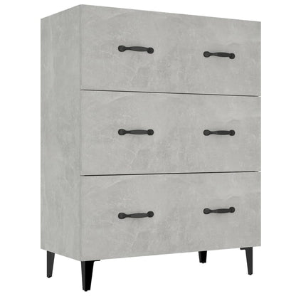 Credenza Grigio Cemento 69,5x34x90 cm in Legno Multistrato - homemem39