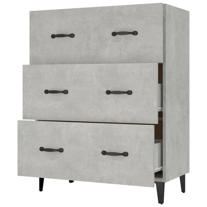 Credenza Grigio Cemento 69,5x34x90 cm in Legno Multistrato - homemem39