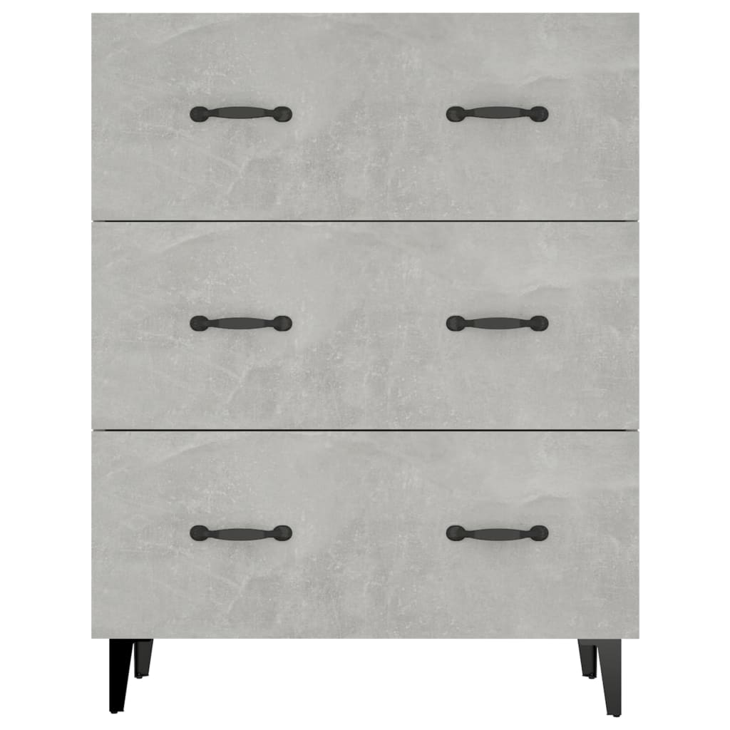 Credenza Grigio Cemento 69,5x34x90 cm in Legno Multistrato - homemem39