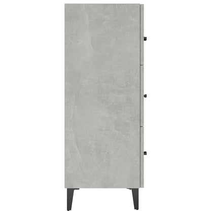 Credenza Grigio Cemento 69,5x34x90 cm in Legno Multistrato - homemem39