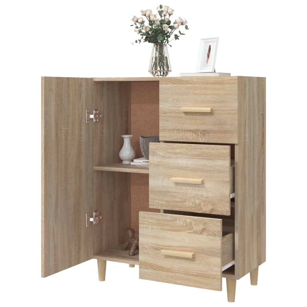 Credenza Rovere Sonoma 69,5x34x90 cm in Legno Multistrato - homemem39