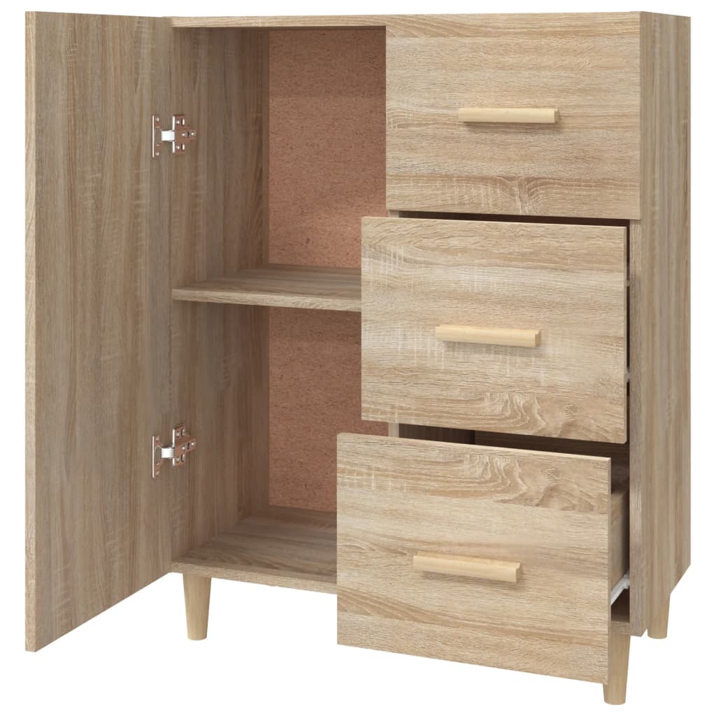 Credenza Rovere Sonoma 69,5x34x90 cm in Legno Multistrato - homemem39