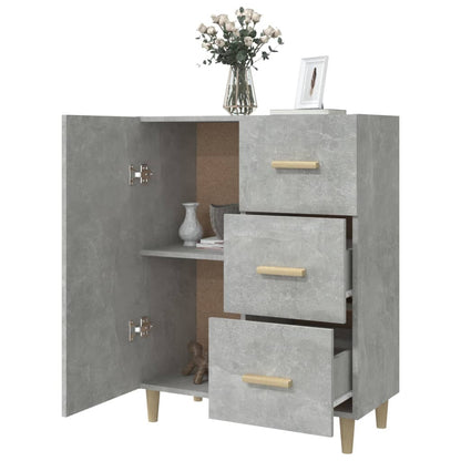 Credenza Grigio Cemento 69,5x34x90 cm in Legno Multistrato - homemem39