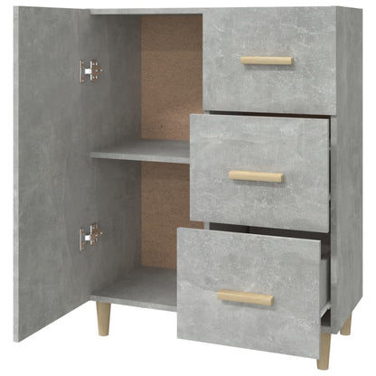 Credenza Grigio Cemento 69,5x34x90 cm in Legno Multistrato - homemem39