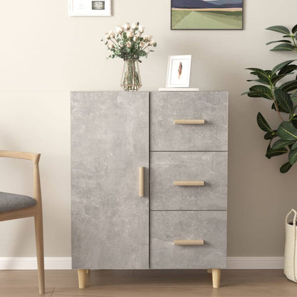 Credenza Grigio Cemento 69,5x34x90 cm in Legno Multistrato - homemem39