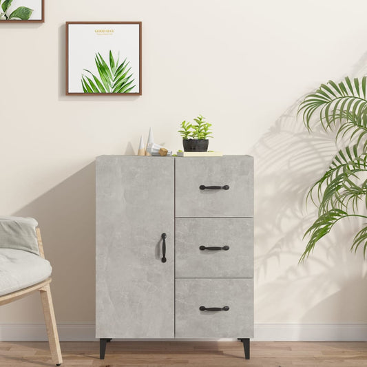 Credenza Grigio Cemento 69,5x34x90 cm in Legno Multistrato - homemem39