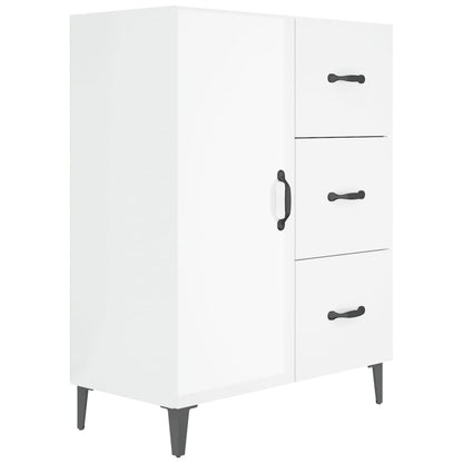 Credenza 69,5x34x90 cm in Legno Multistrato Bianco Lucido - homemem39