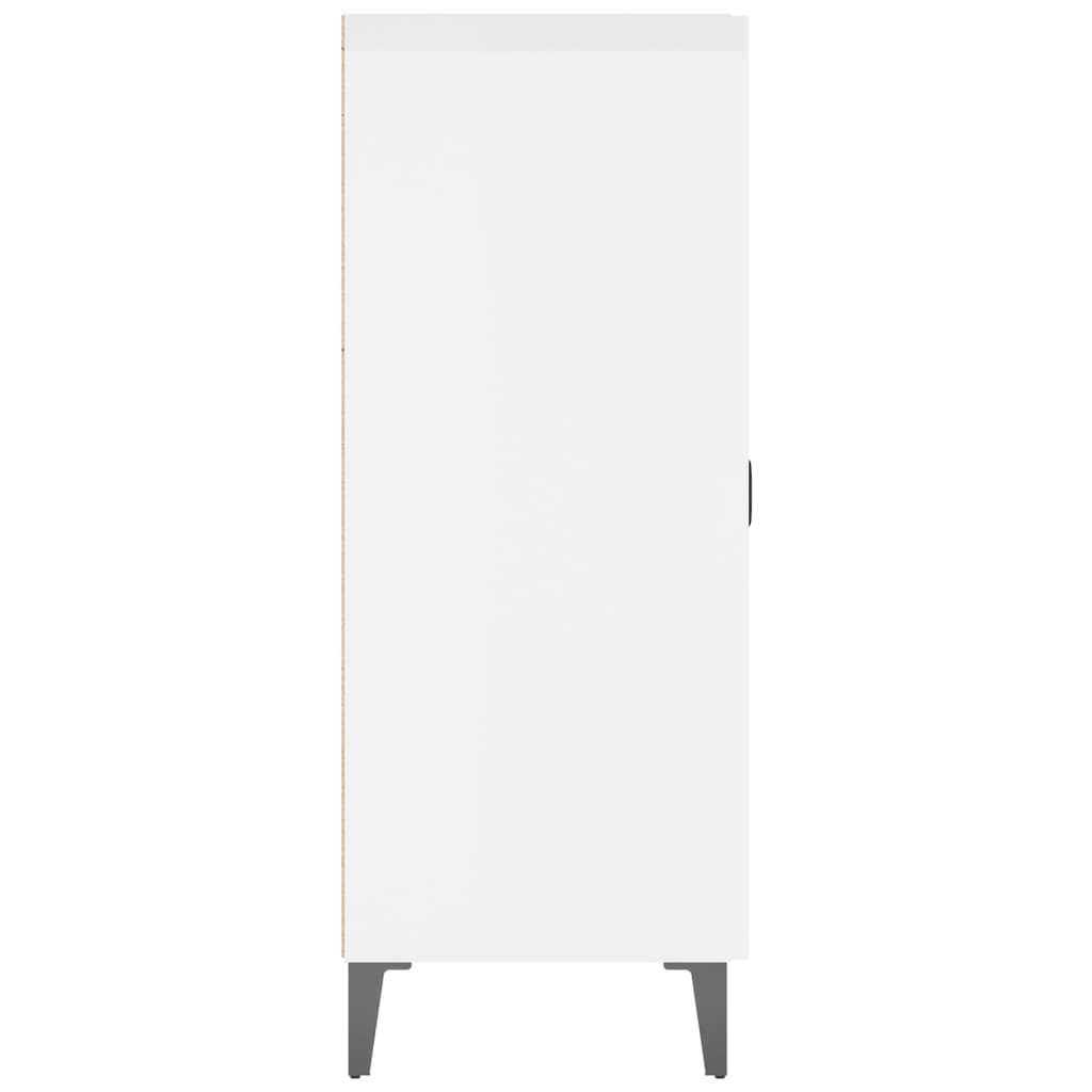 Credenza 69,5x34x90 cm in Legno Multistrato Bianco Lucido - homemem39