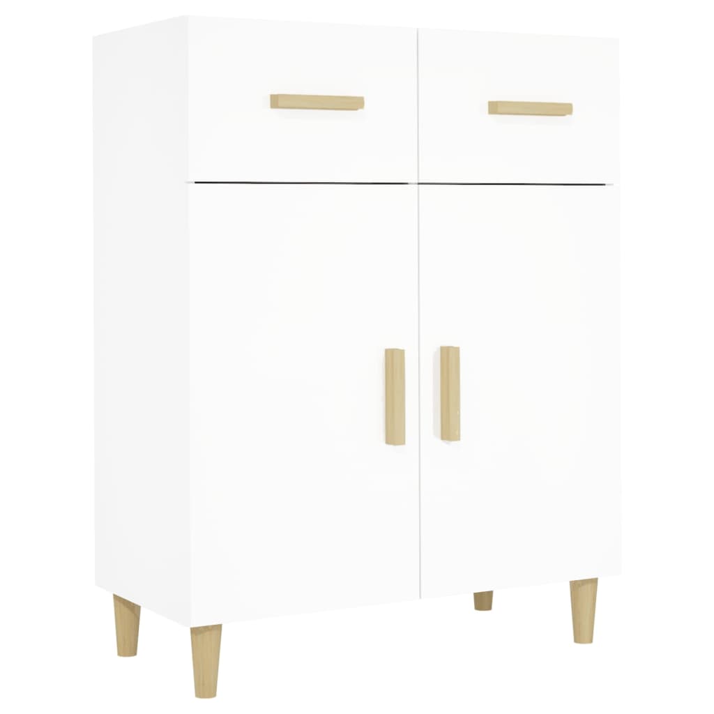 Credenza Bianca 69,5x34x89 cm in Legno Multistrato - homemem39