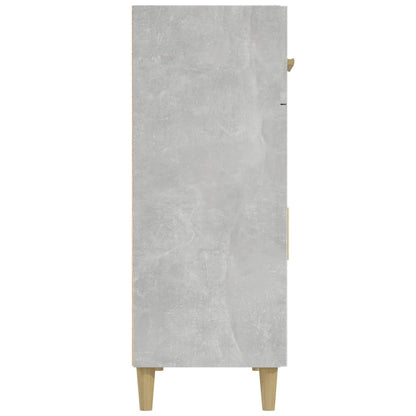 Credenza Grigio Cemento 69,5x34x89 cm in Legno Multistrato - homemem39