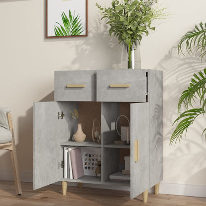 Credenza Grigio Cemento 69,5x34x89 cm in Legno Multistrato - homemem39