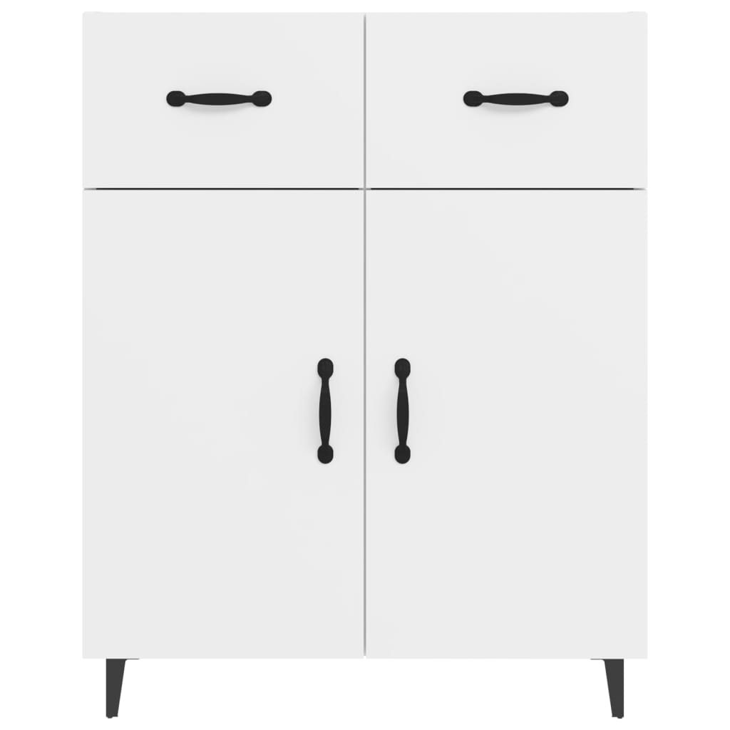 Credenza Bianca 69,5x34x90 cm in Legno Multistrato - homemem39