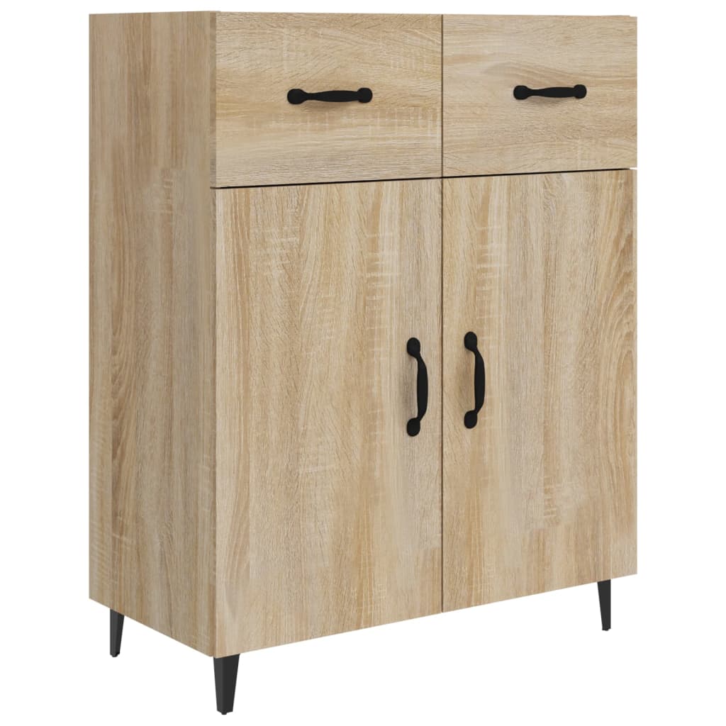 Credenza Rovere Sonoma 69,5x34x90 cm in Legno Multistrato - homemem39