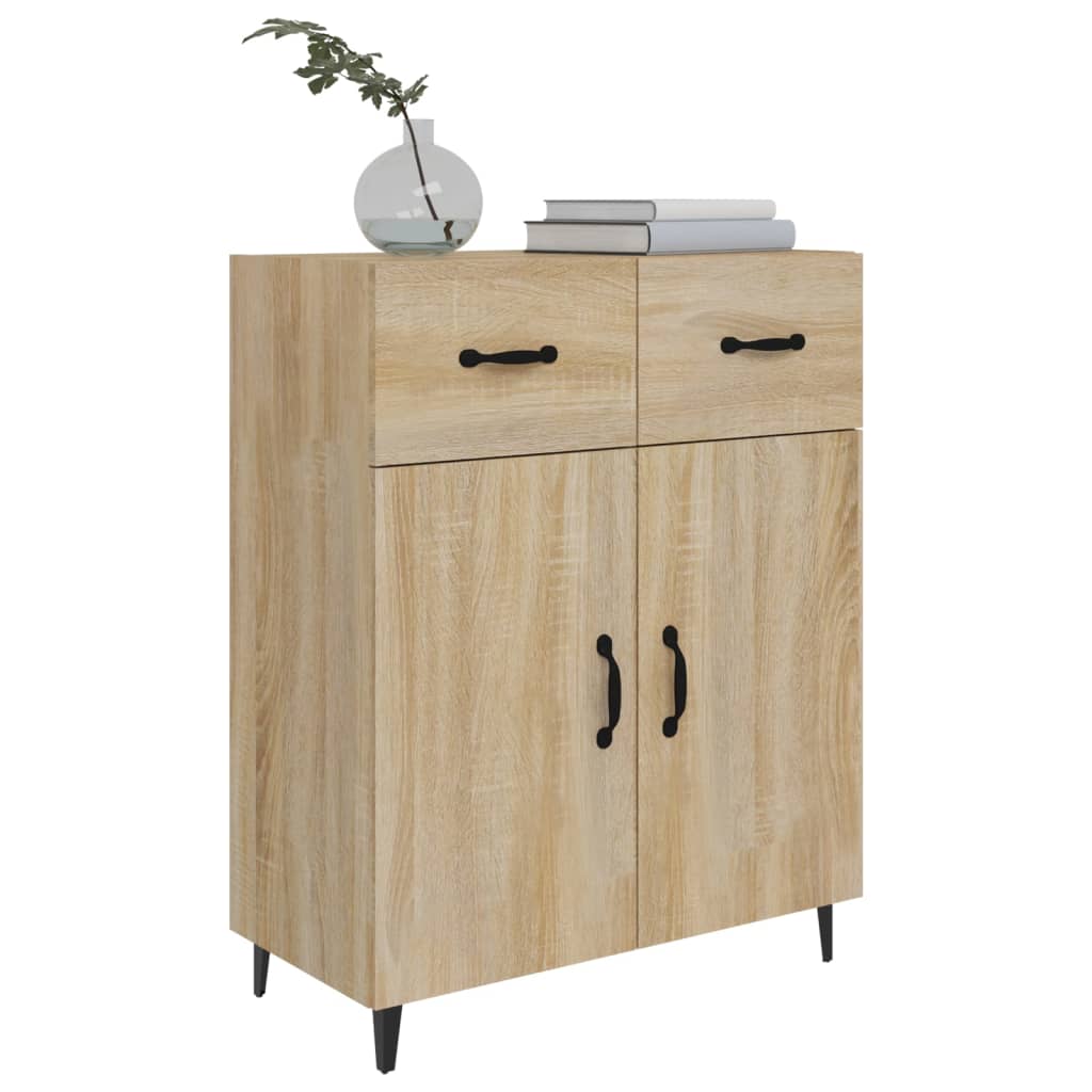 Credenza Rovere Sonoma 69,5x34x90 cm in Legno Multistrato - homemem39