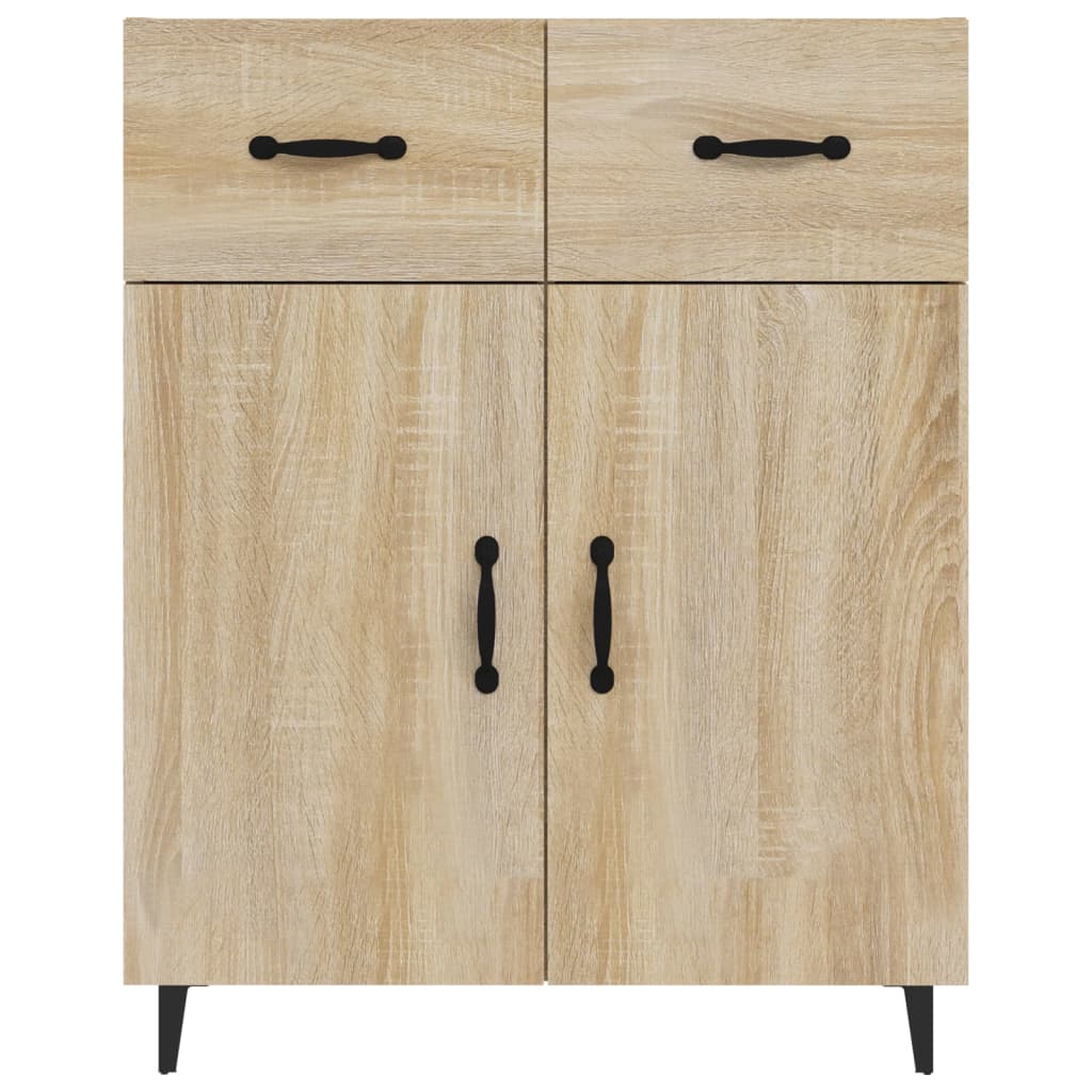 Credenza Rovere Sonoma 69,5x34x90 cm in Legno Multistrato - homemem39