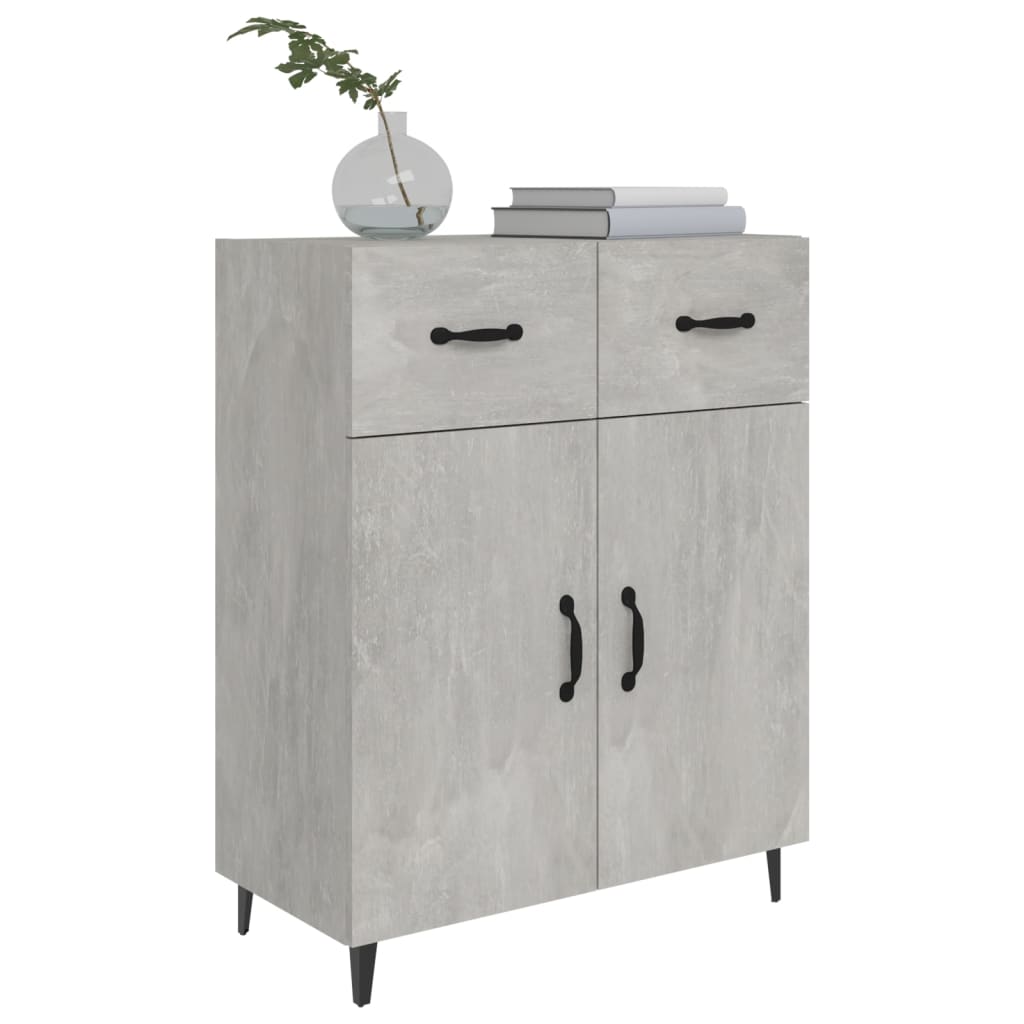 Credenza Grigio Cemento 69,5x34x90 cm in Legno Multistrato - homemem39