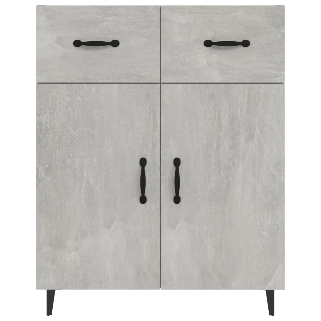 Credenza Grigio Cemento 69,5x34x90 cm in Legno Multistrato - homemem39