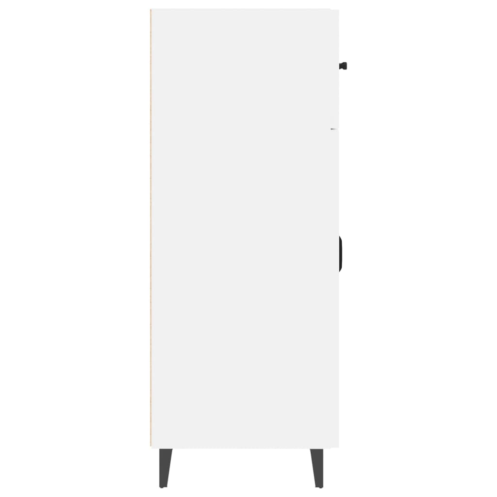 Credenza 69,5x34x90 cm in Legno Multistrato Bianco Lucido - homemem39