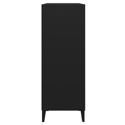 Credenza Nera 69,5x32,5x90 cm in Legno Multistrato - homemem39