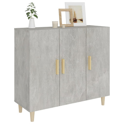 Credenza Grigio Cemento 90x34x80 cm in Legno Multistrato - homemem39