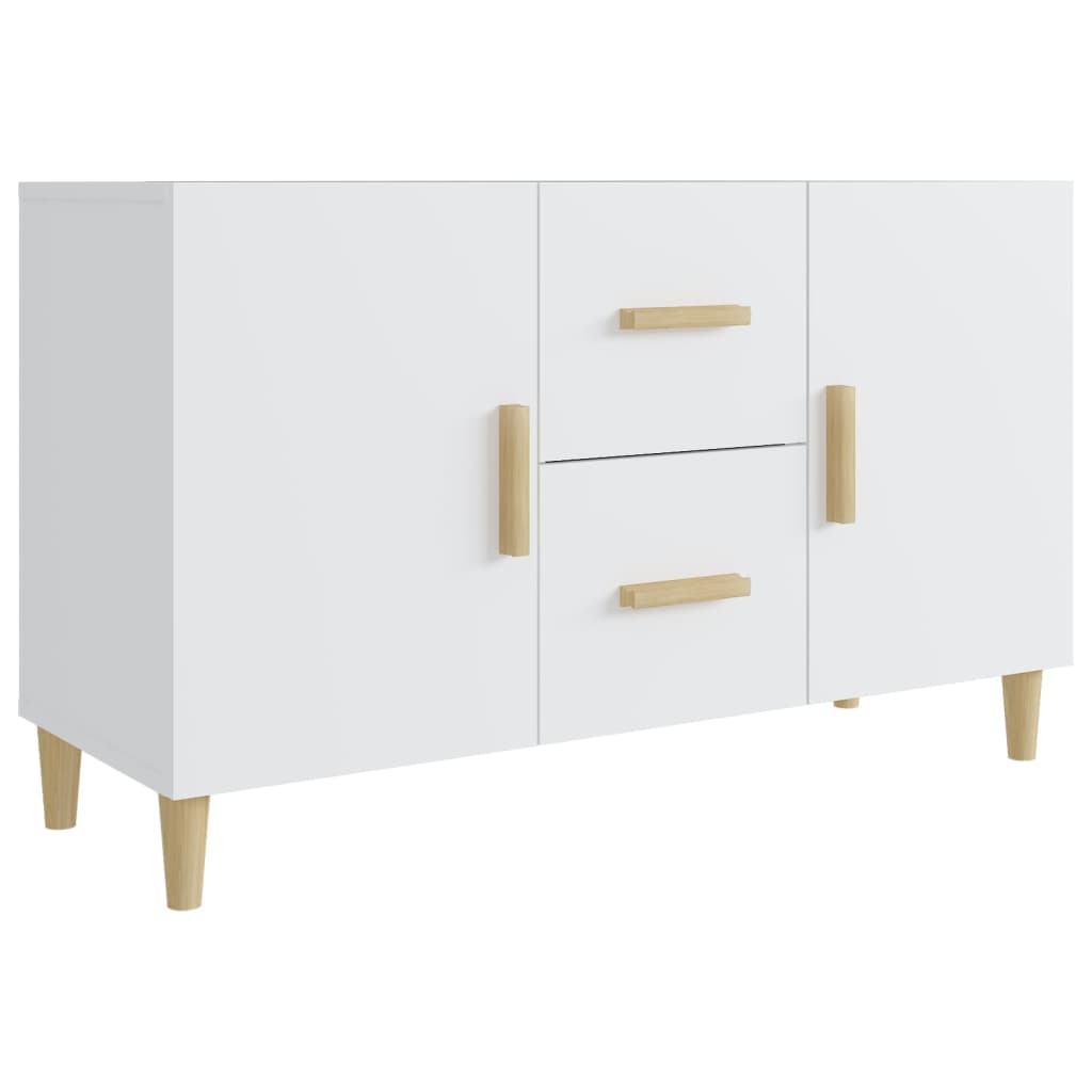 Credenza Bianca 100x36x60 cm in Legno Multistrato - homemem39