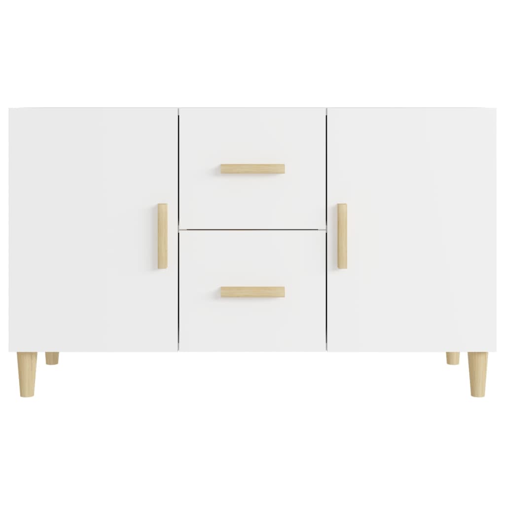 Credenza Bianca 100x36x60 cm in Legno Multistrato - homemem39