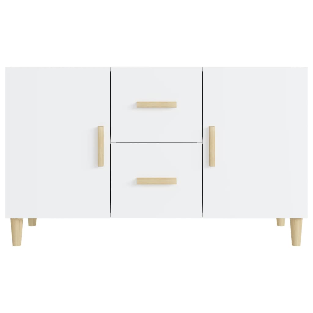 Credenza Bianco Lucido 100x36x60 cm in Legno Multistrato - homemem39