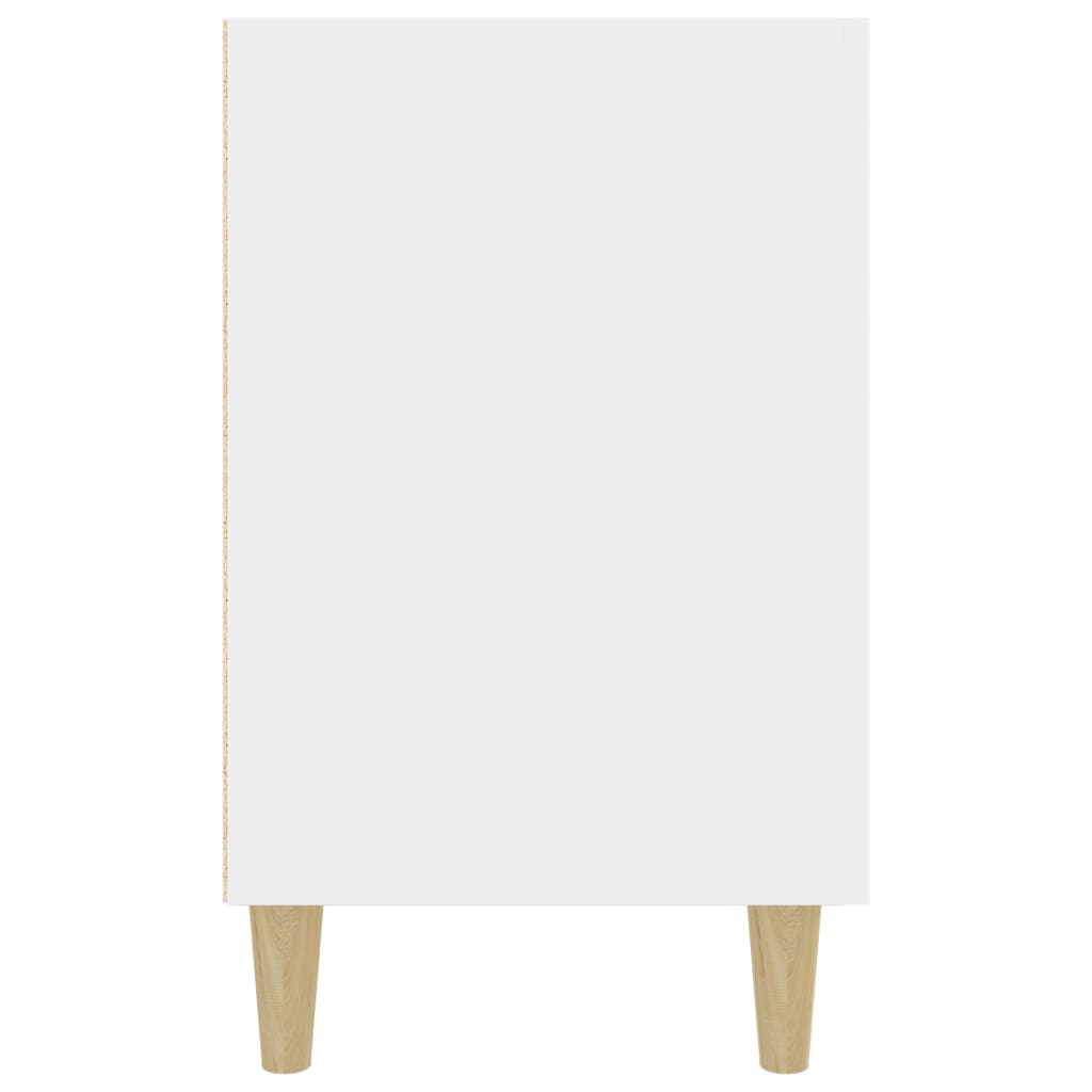 Credenza Bianco Lucido 100x36x60 cm in Legno Multistrato - homemem39