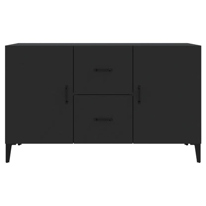 Credenza Nera 100x36x60 cm in Legno Multistrato - homemem39