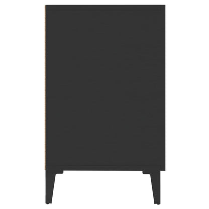 Credenza Nera 100x36x60 cm in Legno Multistrato - homemem39