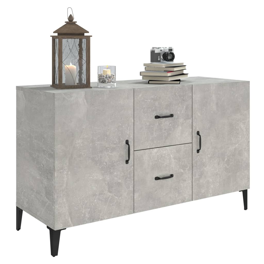 Credenza Grigio Cemento 100x36x60 cm in Legno Multistrato - homemem39