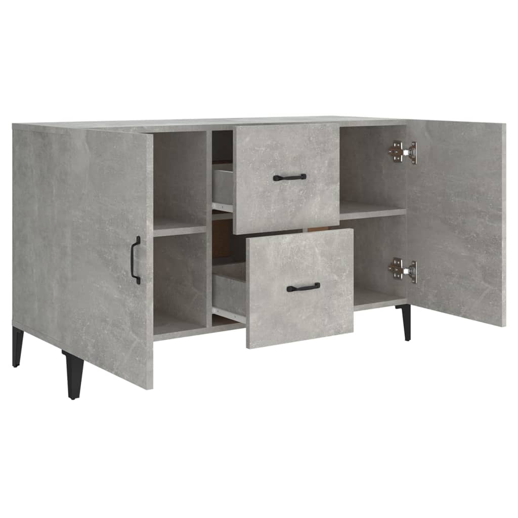 Credenza Grigio Cemento 100x36x60 cm in Legno Multistrato - homemem39