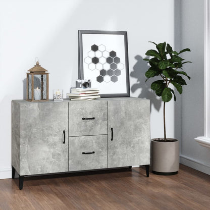 Credenza Grigio Cemento 100x36x60 cm in Legno Multistrato - homemem39