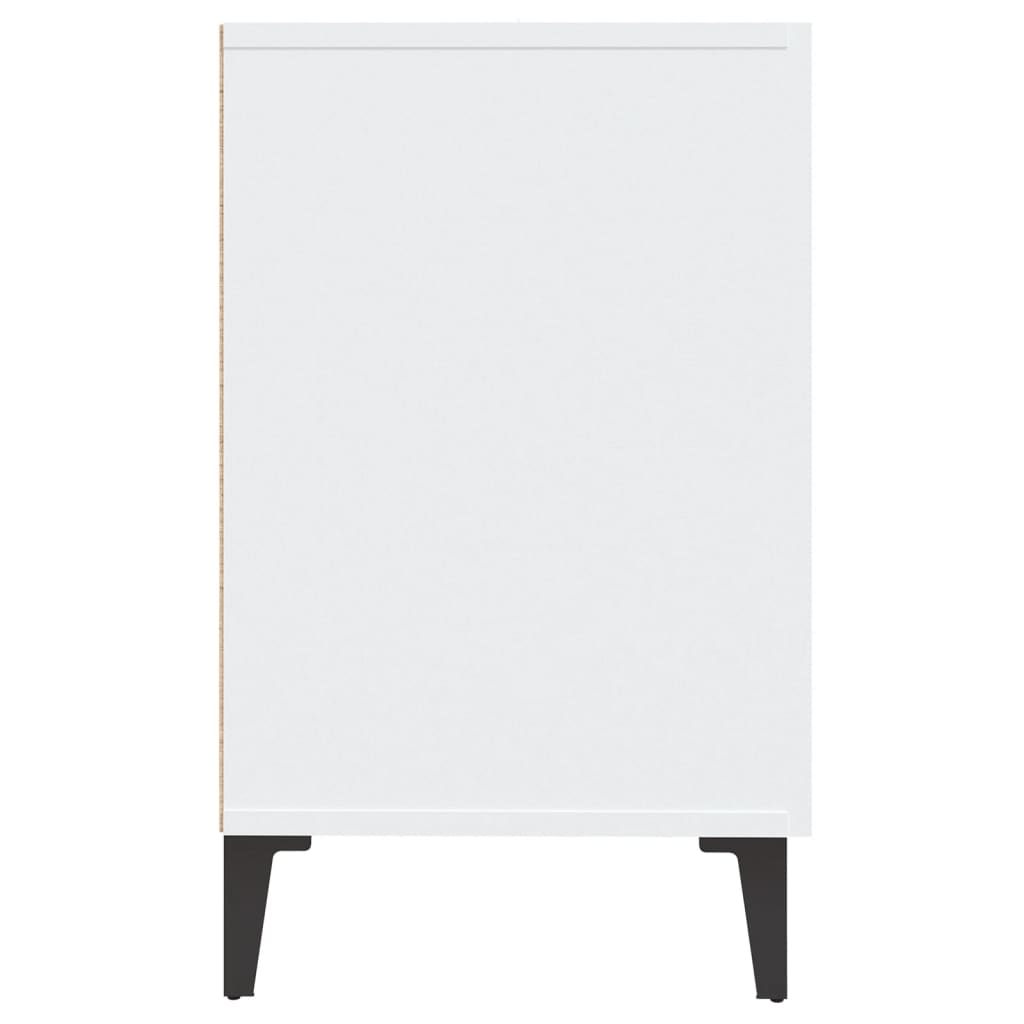 Credenza Bianco Lucido 100x36x60 cm in Legno Multistrato - homemem39