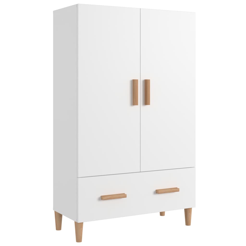 Credenza Bianca 70x31x115 cm in Legno Multistrato - homemem39