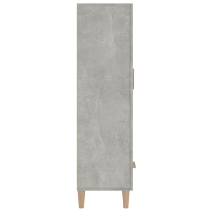 Credenza Grigio Cemento 70x31x115 cm in Legno Multistrato - homemem39