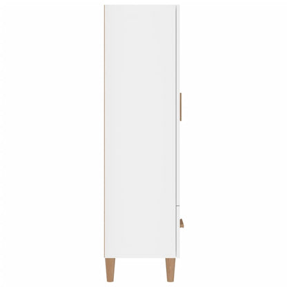 Credenza Bianco Lucido 70x31x115 cm in Legno Multistrato - homemem39