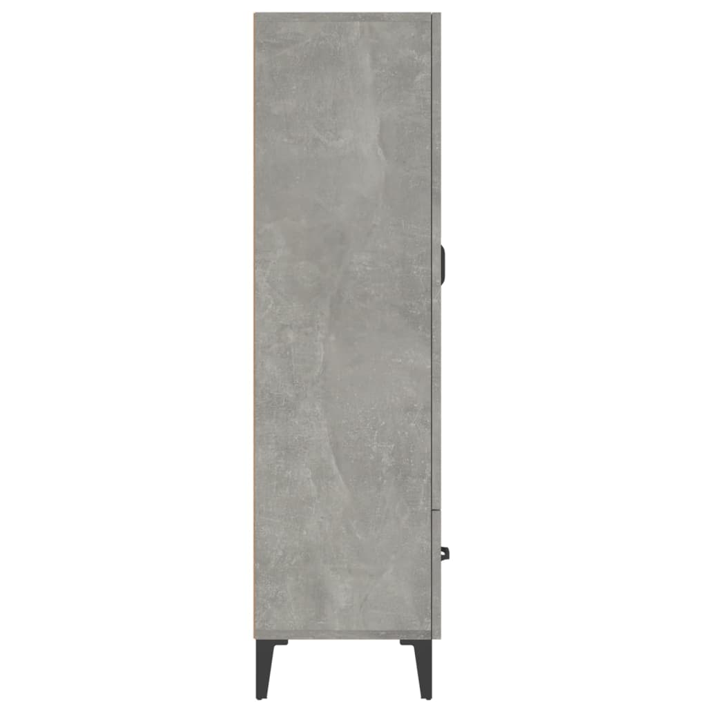 Credenza Grigio Cemento 70x31x115 cm in Legno Multistrato - homemem39