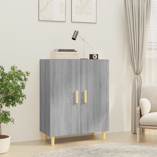 Credenza Grigio Sonoma 70x34x90 cm in Legno Multistrato - homemem39