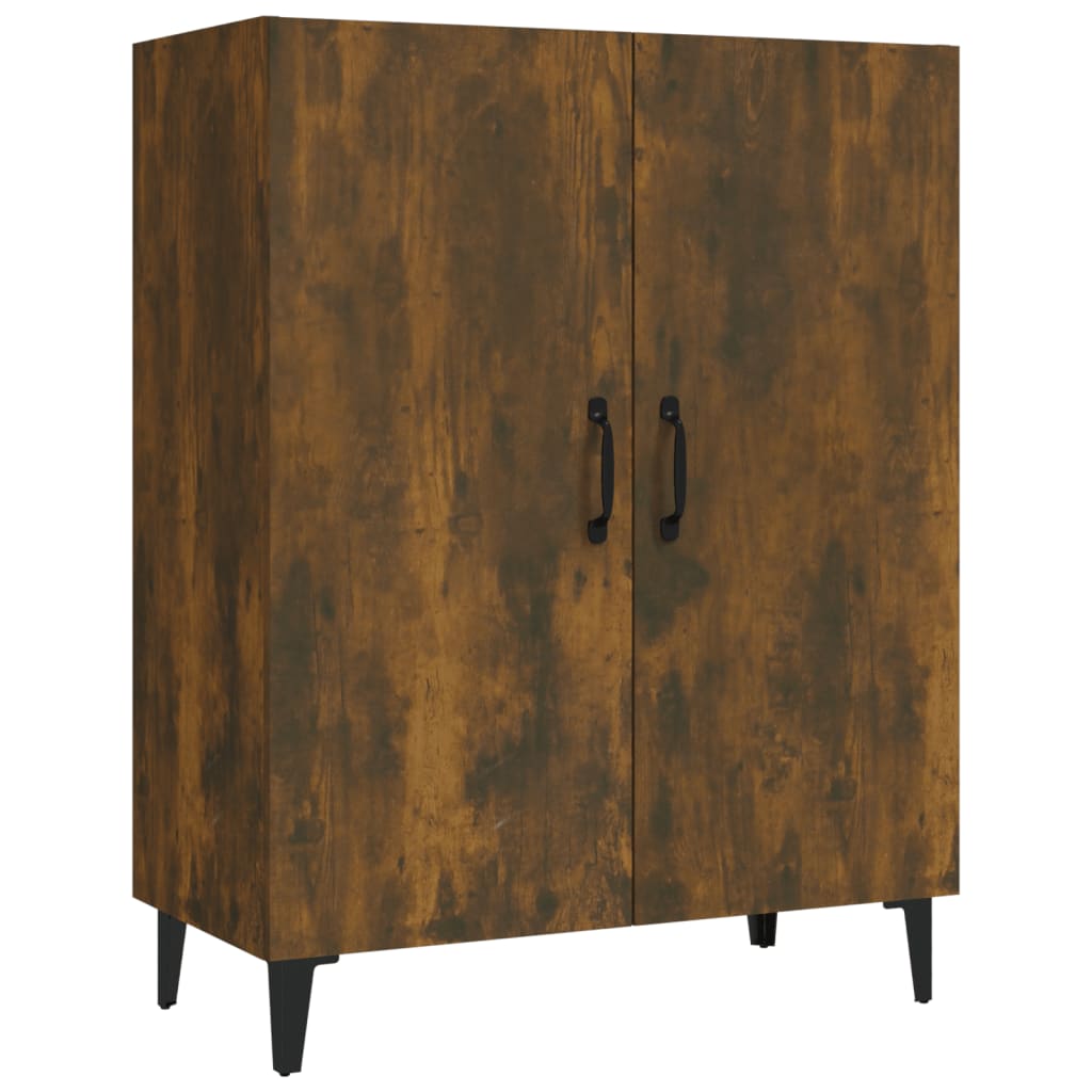 Credenza Rovere Fumo 70x34x90 cm in Legno Multistrato - homemem39