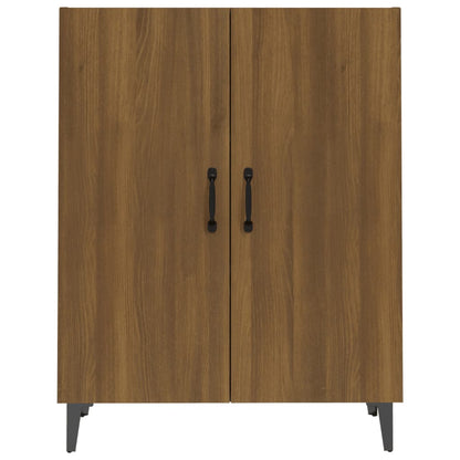 Credenza Rovere Marrone 70x34x90 cm in Legno Multistrato - homemem39